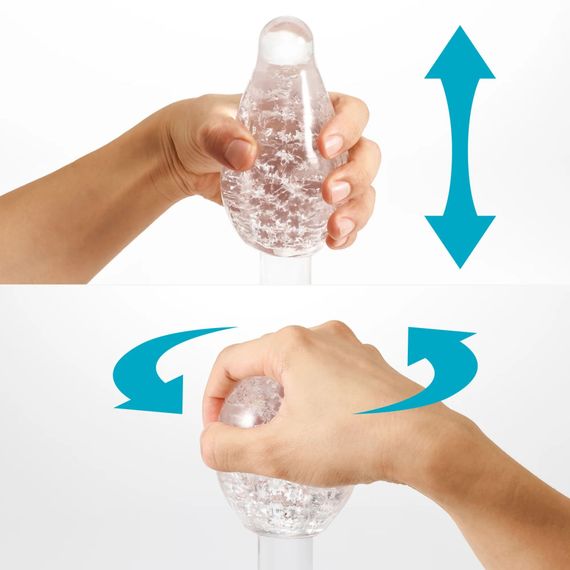 Мастурбатор Tenga Geo Aqua Clear, новий матеріал, ніжні хвилі | Зображення 5
