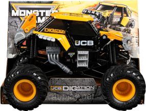 Монстр-трак Monster Jam JCB DIGatron 1:24 Экскаватор Оригинал Металлический кузов