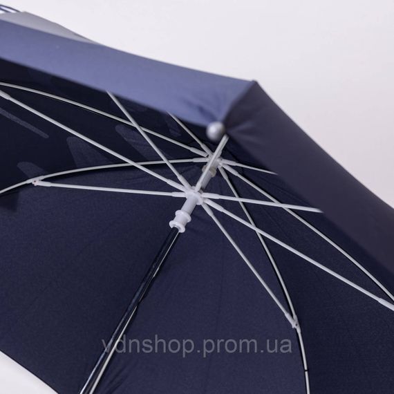 Класична дитяча парасолька-тростина механічна з поліестеру міцна надійна 8 спиць діаметр 89 см Синій HP-23-12BL | Зображення 2