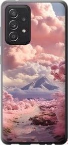 Чохол на Samsung Galaxy A52s 5G A528B Рожеві хмари із силікону FCh_047767