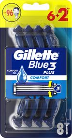 Одноразові бритви Gillette Blue3 Plus Comfort 6+2 шт
