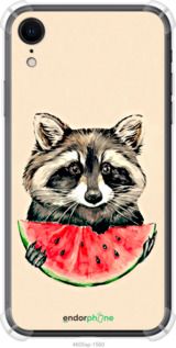 Чохол на iPhone XR Єнотик з кавуном "4605sp-1560-2448"