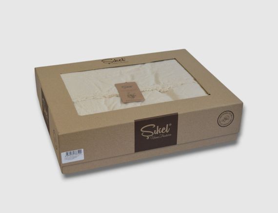 Постільна білизна Sikel Stonewashed Soho Firfirli 200 х 220 см Natural | Зображення 5