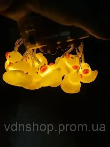 Гірлянда світлодіодна для дитячої кімнати DUCK 1.5 м Гірлянда із 10 пластикових міні-каченят | Зображення 3