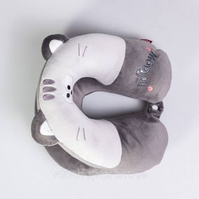 Подушка для шиї Miaow U-подібна подвійна, сірий HP-56-27G