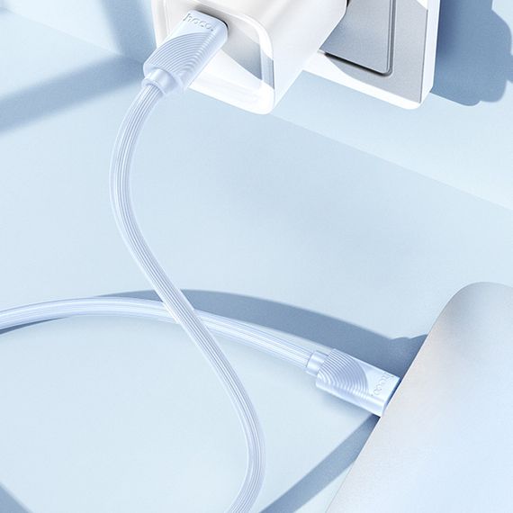 Дата кабель Hoco X114 Energy Type-C to Type-C 60W (1m) Blue | Зображення 2