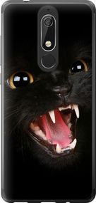Чехол на Nokia 5.1 Чёрная кошка "932u-1529-17620"