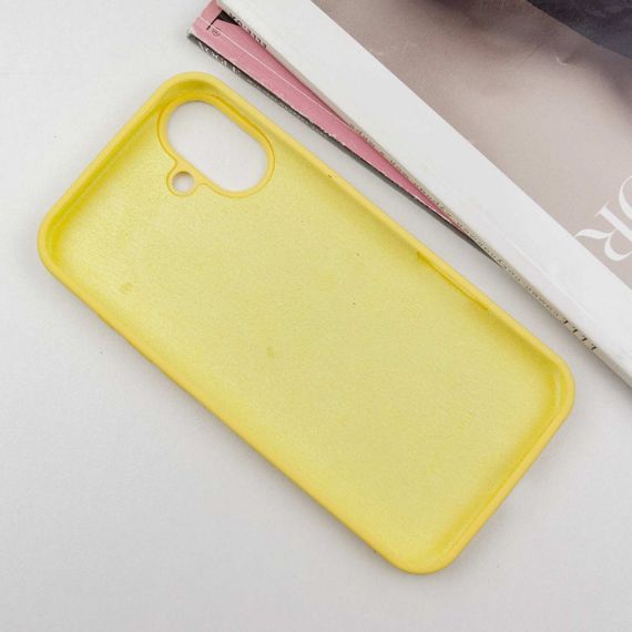 Чохол Silicone Case Full Protective (AA) для Apple iPhone 16 (6.1") Жовтий / Yellow | Зображення 2