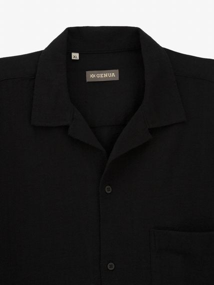 Сорочка однотонна чоловіча GENUA G01218-0005 M Чорний shop (2000999634925) | Зображення 1