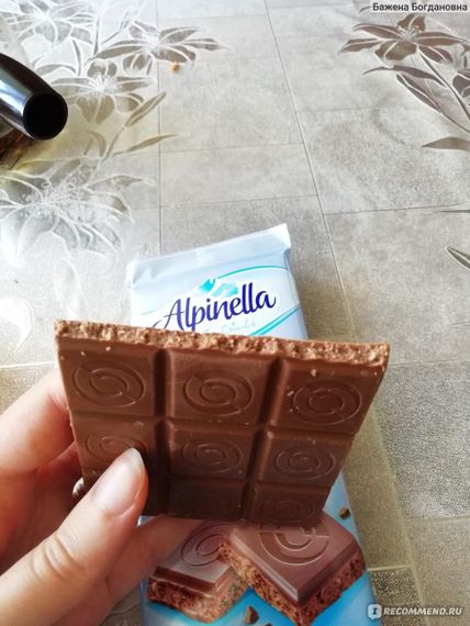 Молочный шоколад с кокосовой стружкой Alpinella Kokosowa, Польша, 90 г | Зображення 1