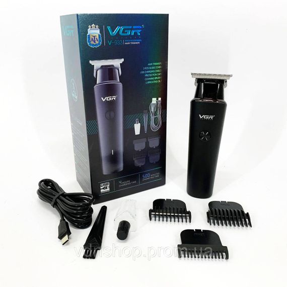Машинка для стрижки волосся без шуму VGR V-933, Професійна машинка для стрижки волосся на акумуляторі UC-84 | Зображення 3