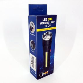 Фонарик светодиодный ручной аккумуляторный портативный Police T6-26+T6+COB, Лучший тактический фонарь SV-48