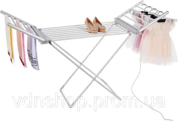 Електрична сушарка для білизни Rainberg EA-0149 центральний стіл від мережі міцні накладки | Зображення 7