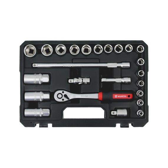 Набір інструментів з тріскачкою, 3/8IN, 12-гр., 24 шт.