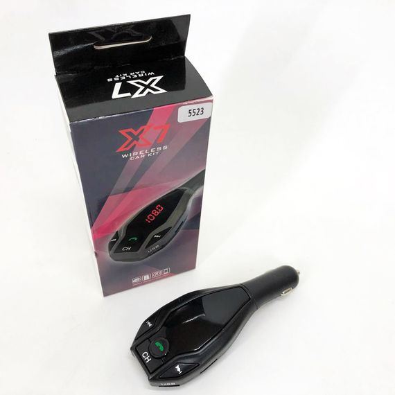 Fm модулятор автомобільний преміум класу FM MOD. X7 BT, Bluetooth модуль для машини TM-70 | Зображення 4