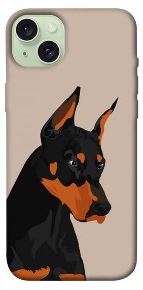 Чохол з картинкою Doberman для Apple iPhone 15 Plus (6.7")