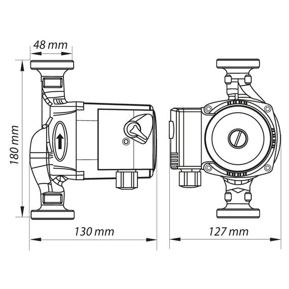 Насос циркуляційний відцентр. Koer KP.GRS-25 / 4-180 (KP0248) | Зображення 4