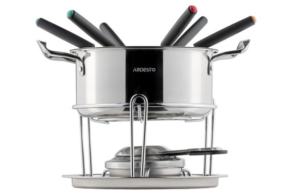 Набор для фондю Ardesto, нерж. сталь, 10 предметов (AR3110SS) | Зображення 1
