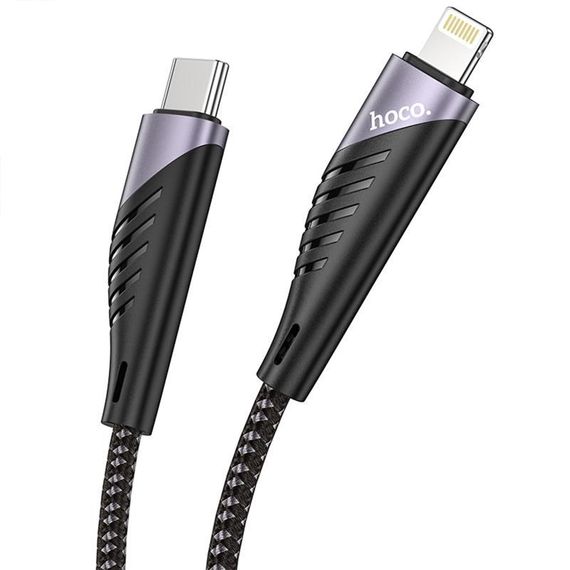 Дата кабель Hoco U95 Freeway 4in1 USB/Type-C to Type-C/Lightning 60W (1.2m) Black | Зображення 3