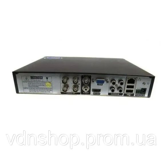 DVR реєстратор BNC/V-OUT 4 канальний UKC CAD 1204 AHD 4 cam чорний | Зображення 3