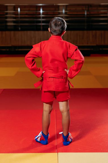 Форма для самбо (самбовка) червона TM "Kintayo", 135 зріст, щільність 550 гр/м.кв. | Зображення 3