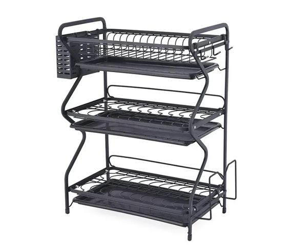Сушка для посуды настольная Edenberg EB-17987 53x54x24 см черная