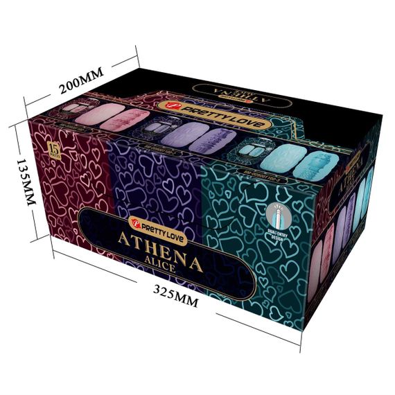Набір із 15 шт мастурбаторів Pretty Love — Athena ALICE, BM-00900T100H Sex Aura | Зображення 7