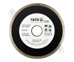 Диск алмазный отрезной YATO 125x2,2x22,2 керамика YT-6013