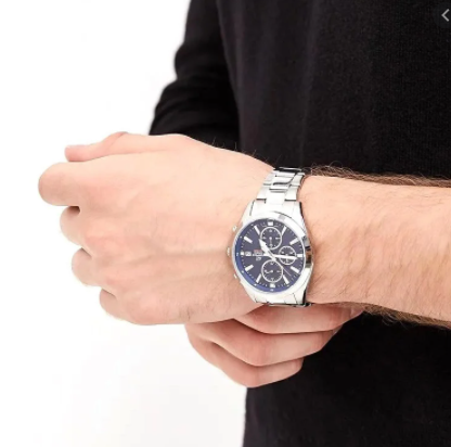 Чоловічі наручні годинники Casio Edifice EFV-560D-2AVUEF оригінальні японські зі сталевим браслетом | Зображення 1