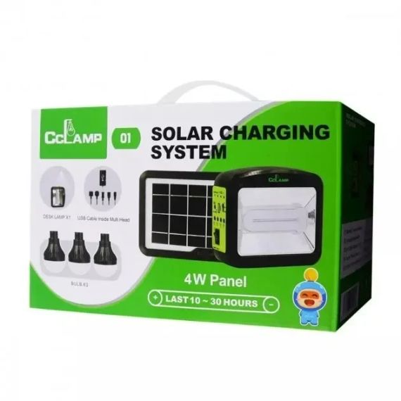 Кемпинговый LED светильник Cclamp CL-01 4W + солнечная панель + 3 лампочки + Power Bank | Зображення 5
