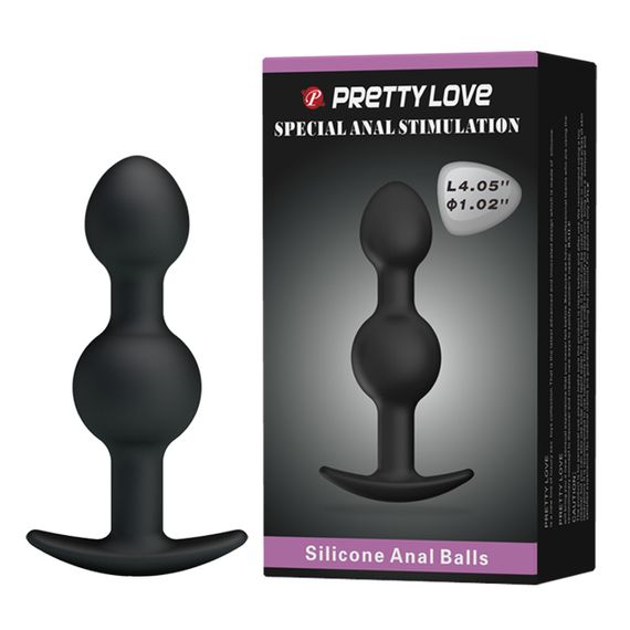 Анальна пробка - Pretty Love Special Anal Stimulation Anal Balls 4.05" Black