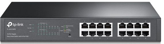 Коммутатор TP-LINK TL-SG1016PE 16xGE/8xPoE+ 124.4 Вт EasySmart 13&quot; 1U (TL-SG1016PE)