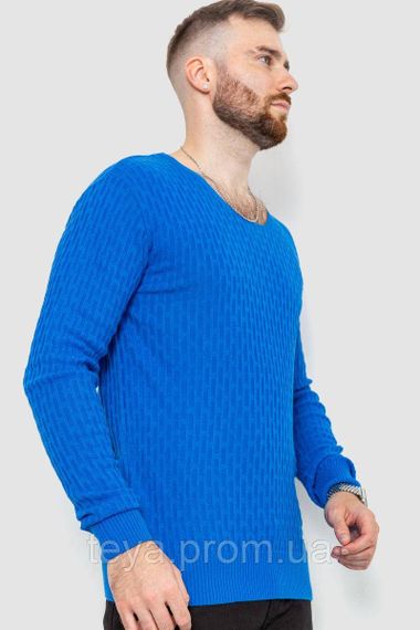 Свитер мужской однотонный, цвет электрик, размеры M, L, M, XL, XXL, XXXL FA_008107 | Зображення 2
