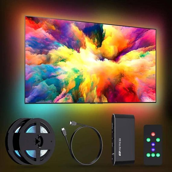 Подсветка для телевизора Синхронизация экрана камерой Wi-Fi 1080P Для экранов | Зображення 1