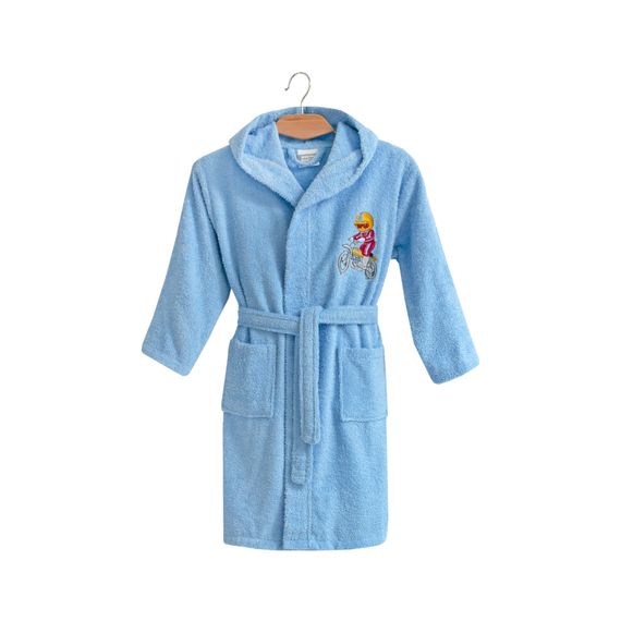 Халат Lotus 9405 Туреччина 3-4 роки  Махра Блакитний