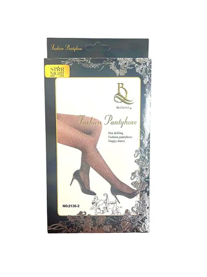 Колготки у сітку зі стразами Star Night тілесні, XS-L sexstyle | Зображення 1
