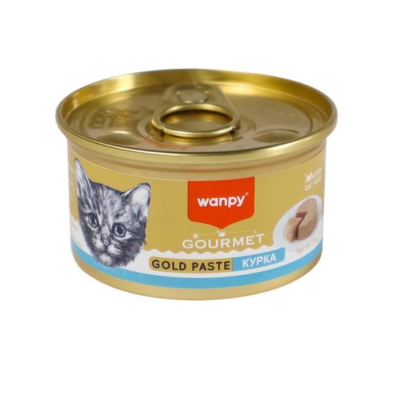 Wanpy Gourmet Gold Paste Chicken вологий корм для кошенят з куркою, 85 гр