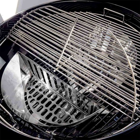 Вугільний гриль Slow and Sear Black Editionl Kettle Grill 57 см + кошик Deluxe SNS-KET-BK Код: 013614 | Зображення 8