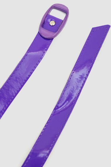 Ремінь жіночий лаковий 196R55TOW1, колір Фіолетовий | Зображення 1