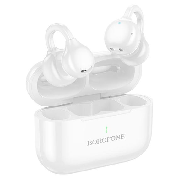 Беспроводные TWS наушники Borofone BW95 Cancion clip-on White | Зображення 5