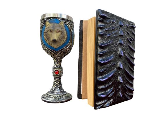 Подарунковий набір Келих 3D Вовки та Блокнот 3D «Око Ілюзій» | Зображення 1