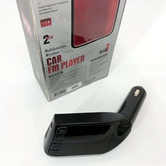 Автомобильный FM трансмиттер модулятор H15 Bluetooth MP3, Fm модулятор usb. Цвет: черный | Зображення 3