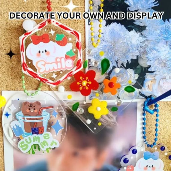Набор для изготовления брелоков с блестками Glitter Paint Art | Зображення 6