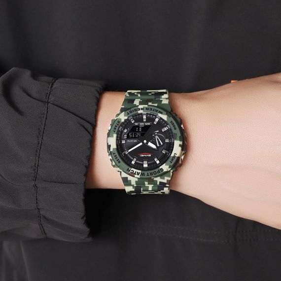 Спортивний чоловічий годинник Skmei 2351CMGN Camo Green | Зображення 2