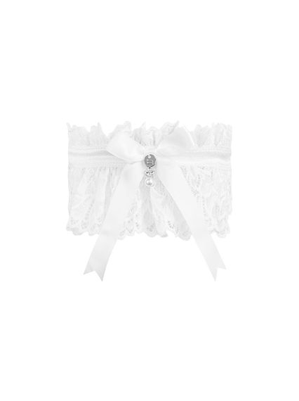 Ажурна підв’язка Obsessive Amor Blanco garter, white | Зображення 2