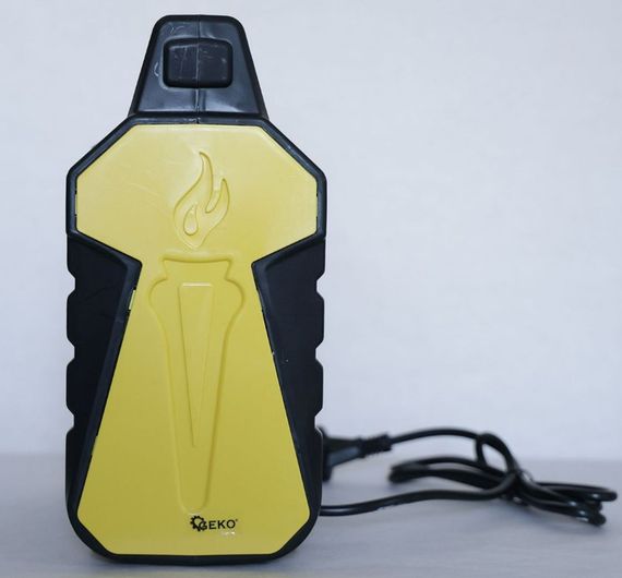 Електричний обігрівач GEKO 2,0 кВт, площа обігріву 30 кв.м., підлоговий, жовтий/чорний (380405) | Зображення 2