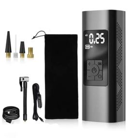 Акумуляторний електричний повітряний насос Neakhmer 12V 6000 мАг Black