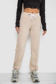 Спортивні штани жіночі, колір світло-бежевий, 247R4670-1