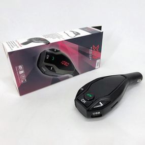 Автомобильный трансмиттер FM MOD. X7 BT модулятор Bluetooth Золотой, ФМ модулятор в машину. Цвет: черный