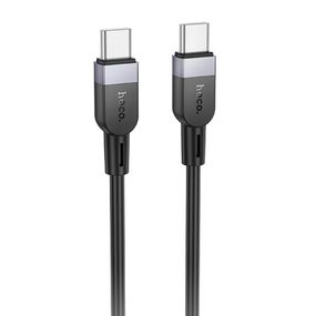 Дата кабель Hoco X109 Energy silicone Type-C to Type-C 60W (1m) Black
